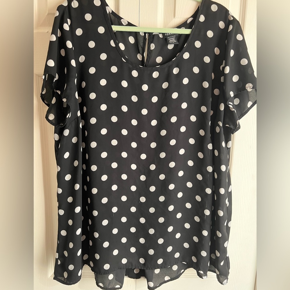 Short sleeve Torrid blouse
